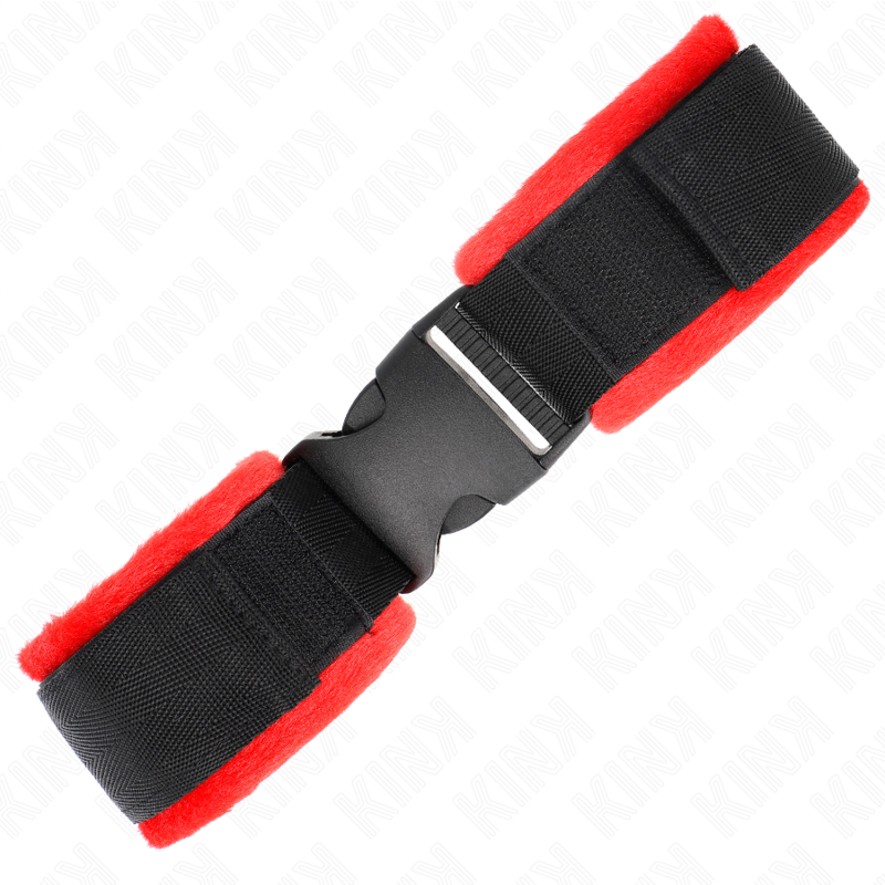 Kink - muñequeras nylon rojo-negro modelo 1 ajustable 25-35
