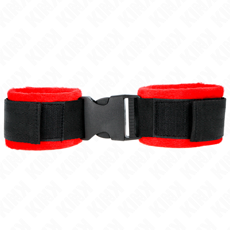 Kink - muñequeras nylon rojo-negro modelo 1 ajustable 25-35