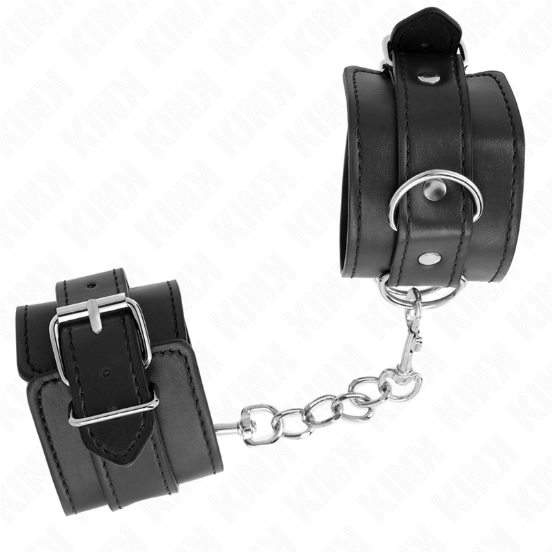 Kink - muñequeras sencillas negro ajustable 20-23 cm x 5.5