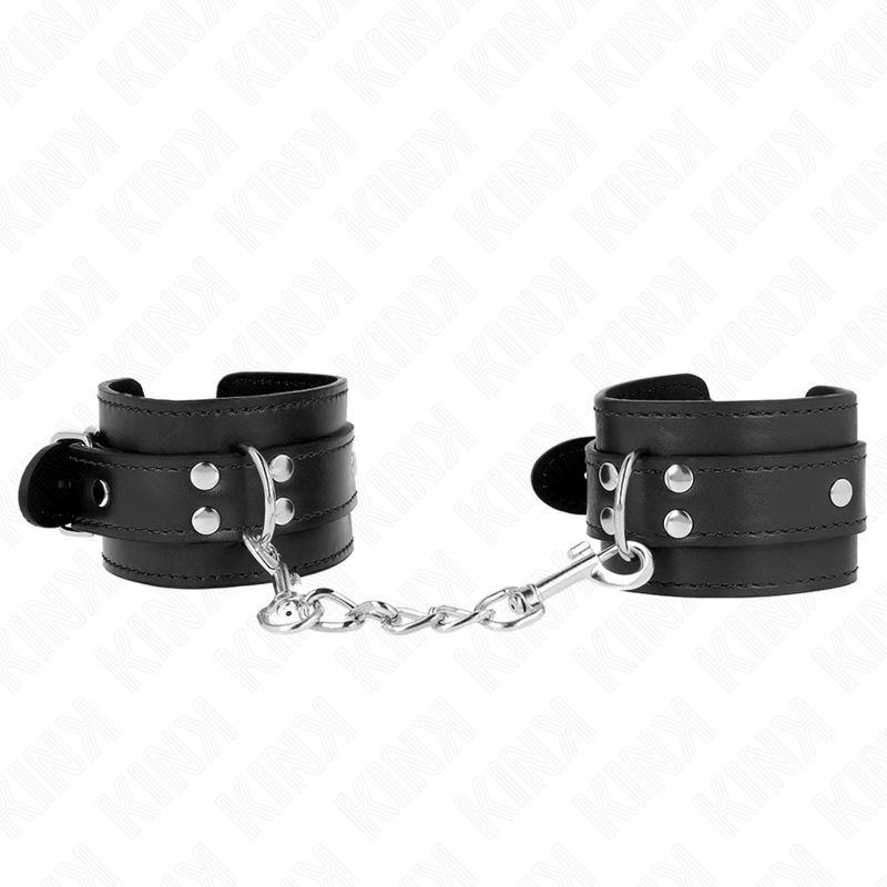 Kink - muñequeras sencillas negro ajustable 20-23 cm x 5.5