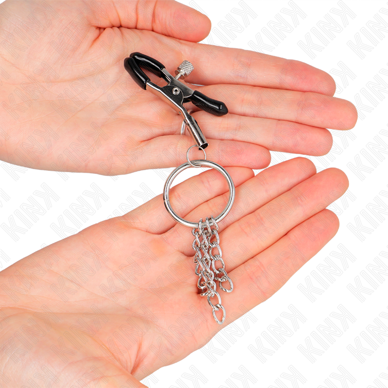 Kink - pinzas para pezones con aro y pequeñas cadenas