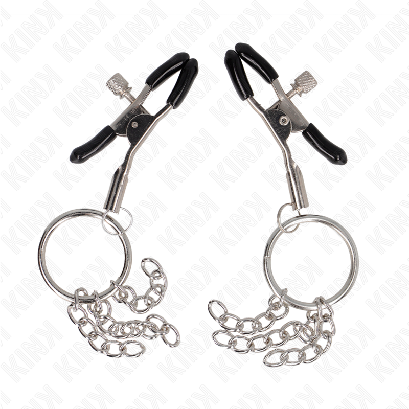 Kink - pinzas para pezones con aro y pequeñas cadenas