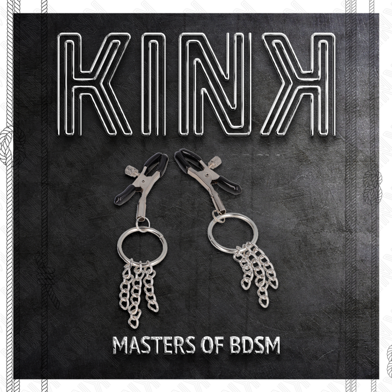 Kink - pinzas para pezones con aro y pequeñas cadenas