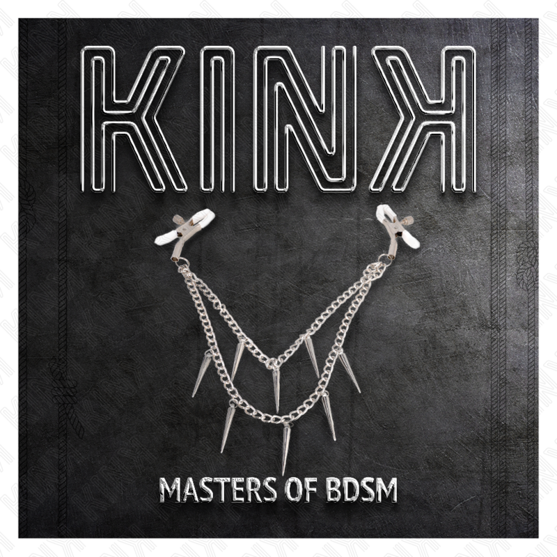 Kink - pinzas para pezones con cadena de púas 30 cm
