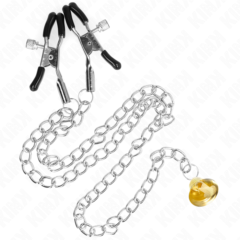 Kink - pinzas para pezones con campana cascabel dorado