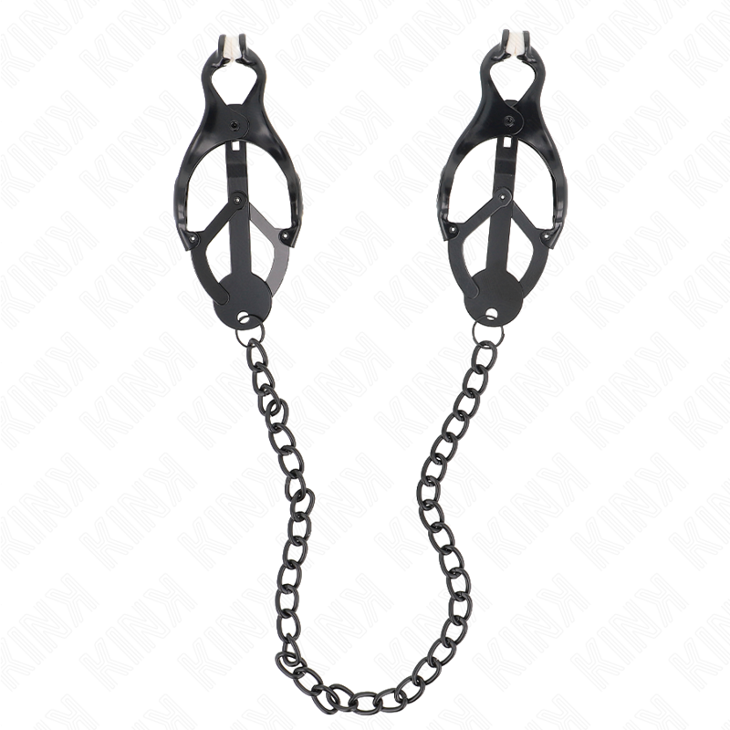 Kink - pinzas para pezones estilo japonés con cadena negro