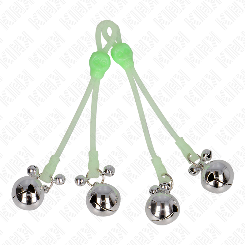 Kink - pinzas para pezones luminosas forma calabera