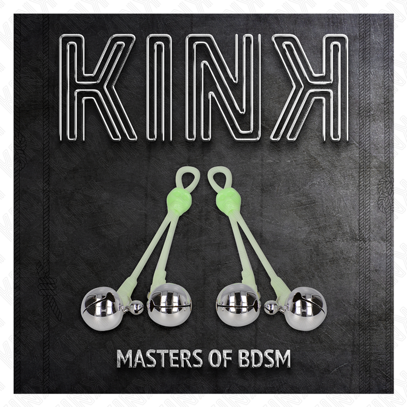 Kink - pinzas para pezones luminosas forma calabera