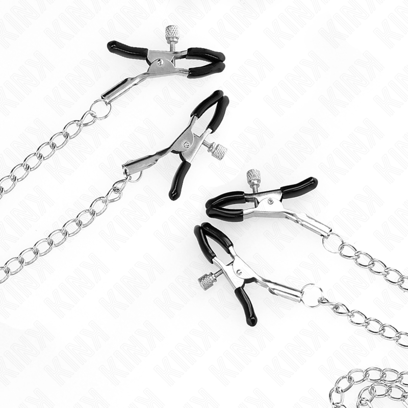Kink - pinzas para pezones y clítoris 4 enganches ajustable
