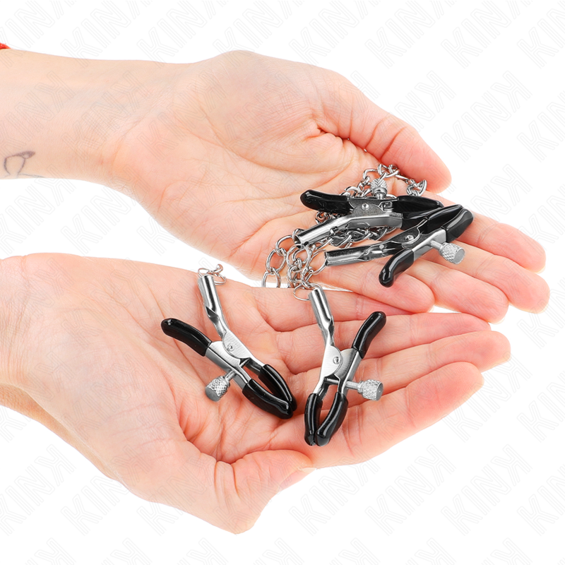 Kink - pinzas para pezones y clítoris 4 enganches ajustable