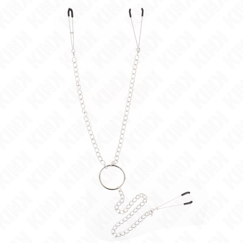 Kink - pinzas para pezones y clítoris con cadena 30 cm