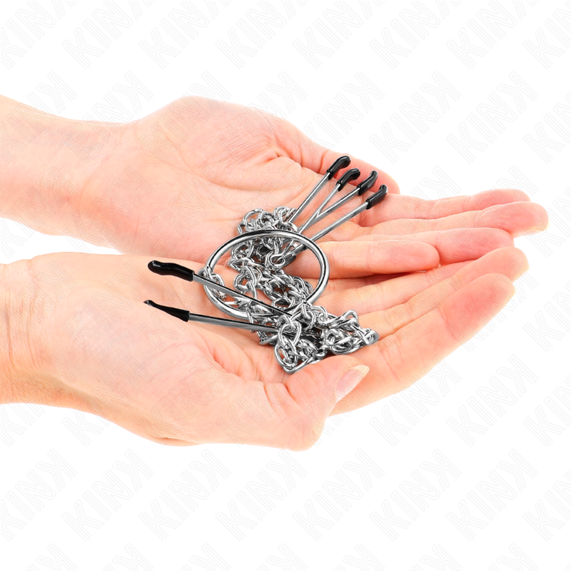 Kink - pinzas para pezones y clítoris con cadena 30 cm