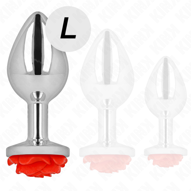 Kink - plug anal rosa roja talla l