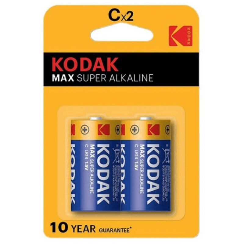 Kodak - max pila alcalina c lr14 blister*2