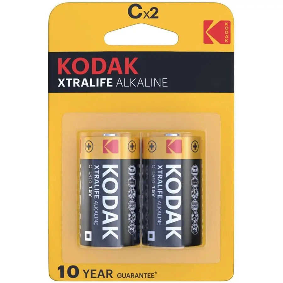 Kodak - xtralife pilas alcalinas c x 2 unds