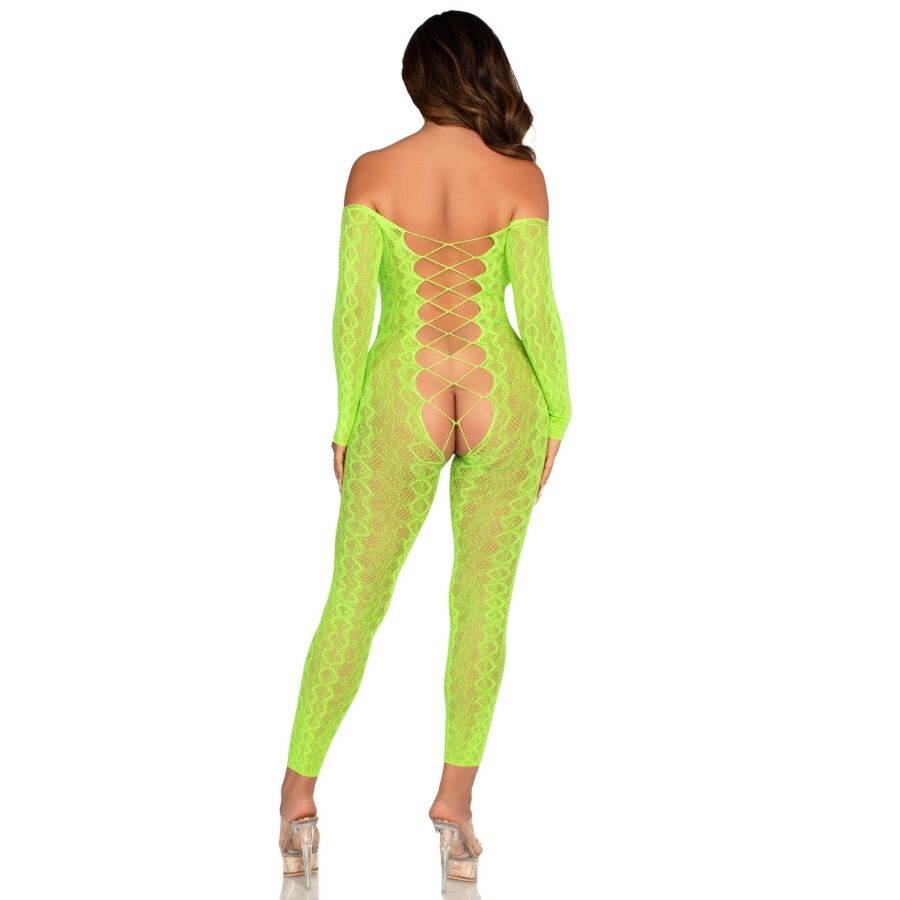 Leg avenue - bodystocking sin entrepierna de encaje