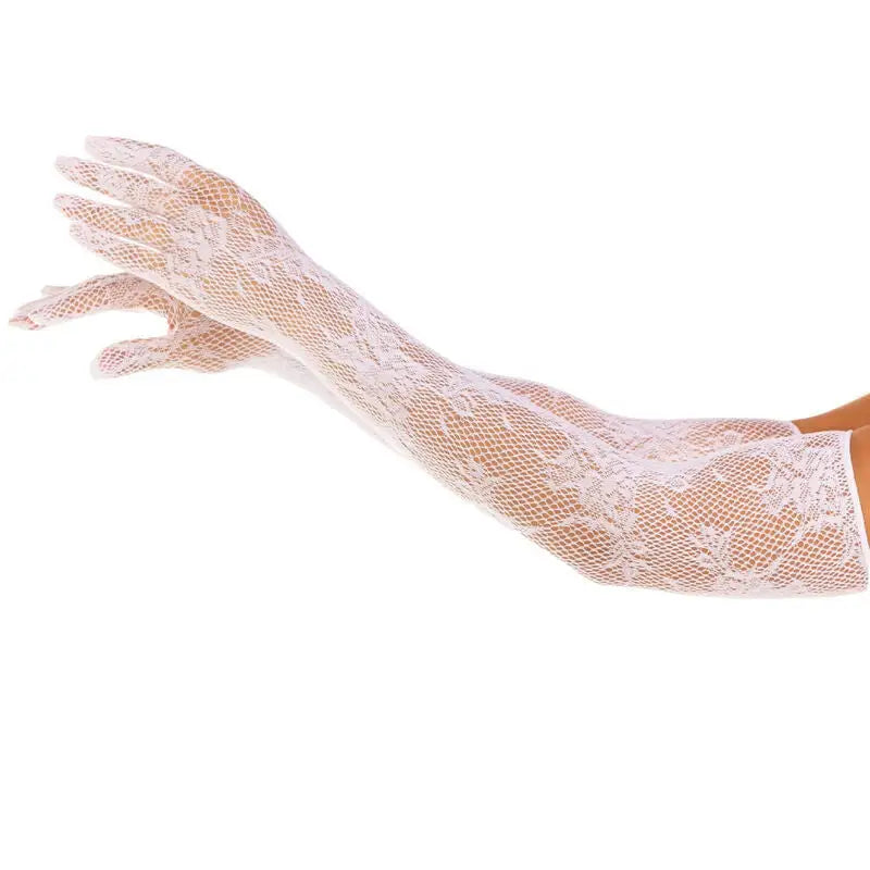 Leg avenue - guantes red floral negro - — / NEGRO