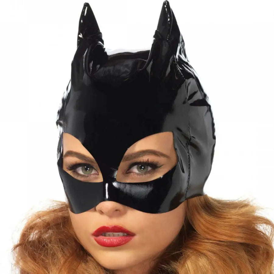 Leg avenue - máscara de catwoman vinilo negro