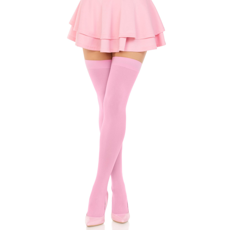 Leg avenue - medias nailon rosa