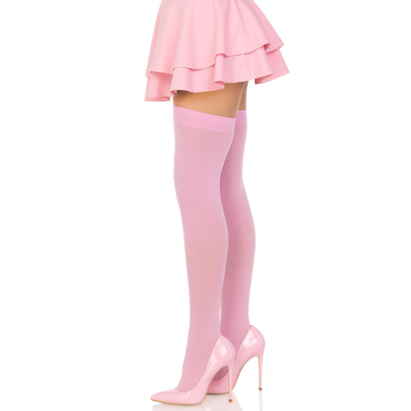 Leg avenue - medias nailon rosa