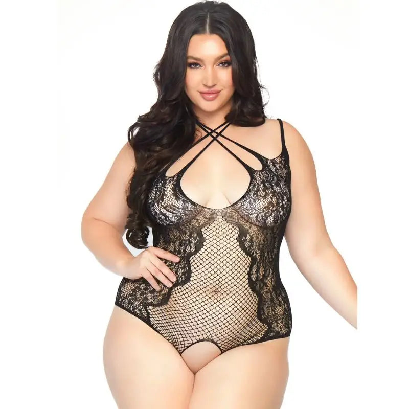 Leg avenue - teddy con abertura 1x-2x
