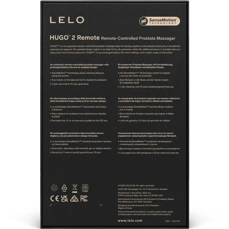 Lelo - hugo 2 masajeador de prostata control remoto verde - — / VERDE