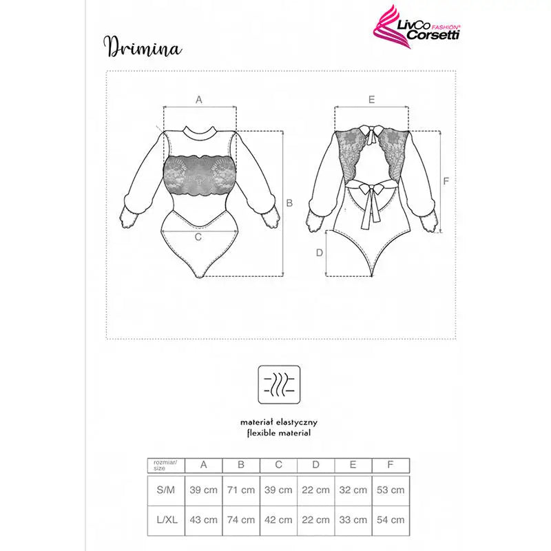Livco corsetti fashion - drimina lc90690 body azul marino - L/XL
