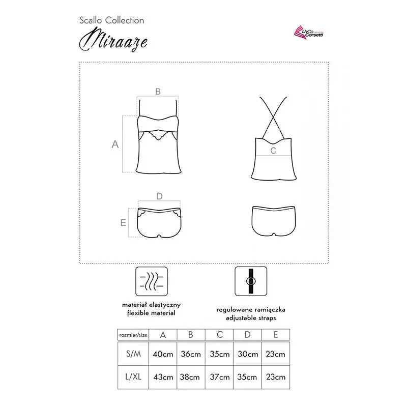 Livco corsetti fashion - miraaze lc 90567 camiseta + shorts - S/M
