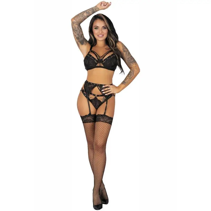 Livco corsetti fashion - pojzon lc 90670 sujetador + medias - L/XL