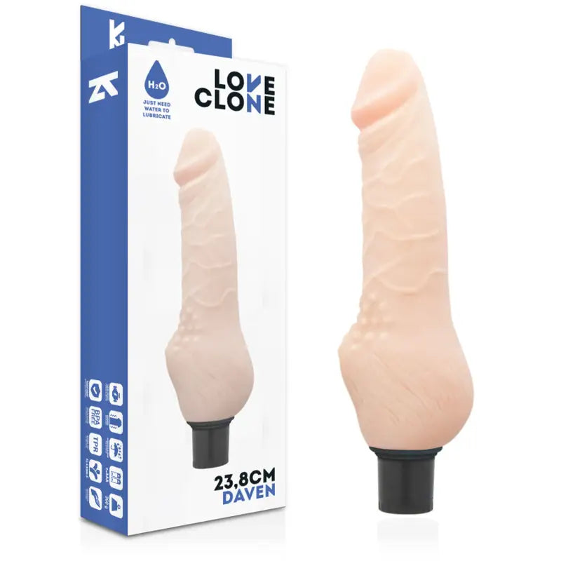 Loveclone - daven vibrador realístico self lubrication 23.8