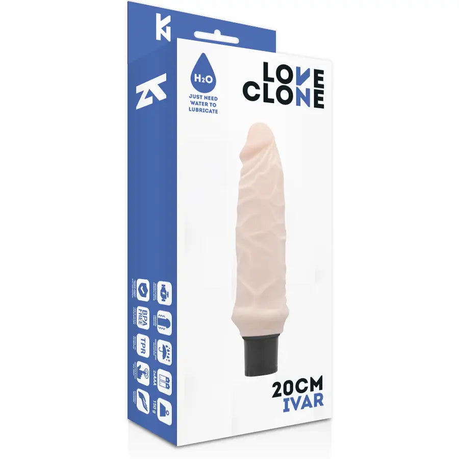 Loveclone - ivar vibrador realístico self lubrication 20 cm