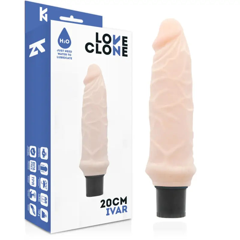 Loveclone - ivar vibrador realístico self lubrication 20 cm