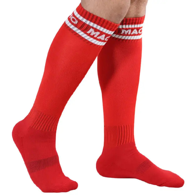 Macho - calcetines largos talla única rojo - ONE SIZE / ROJO