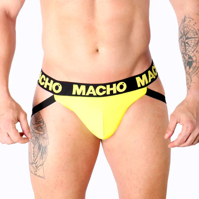 Macho - mx25a jock lycra amarillo s - L