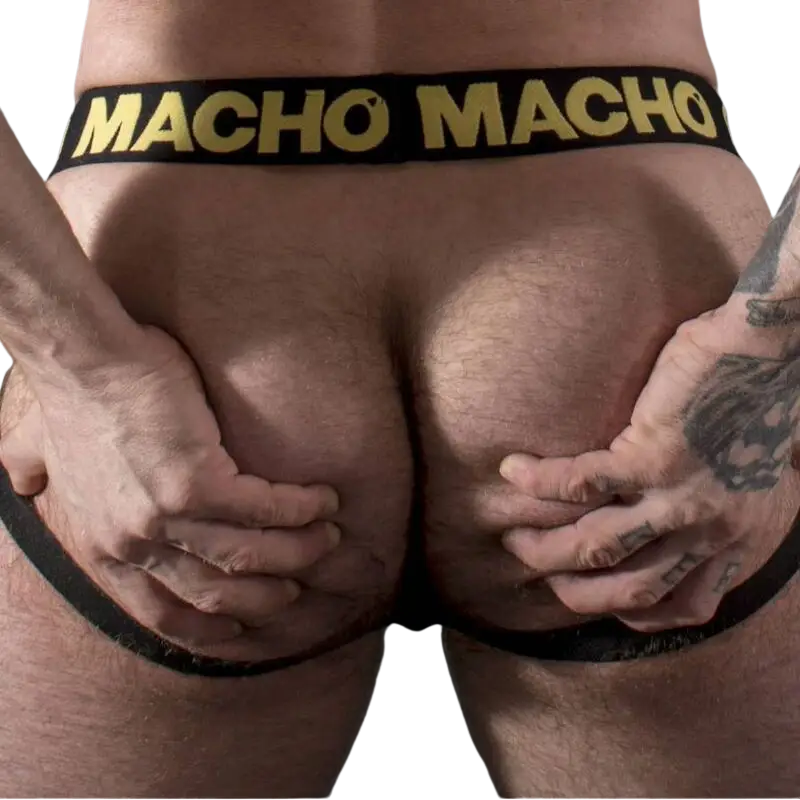 Macho - mx25ac jock cuero amarillo s - M