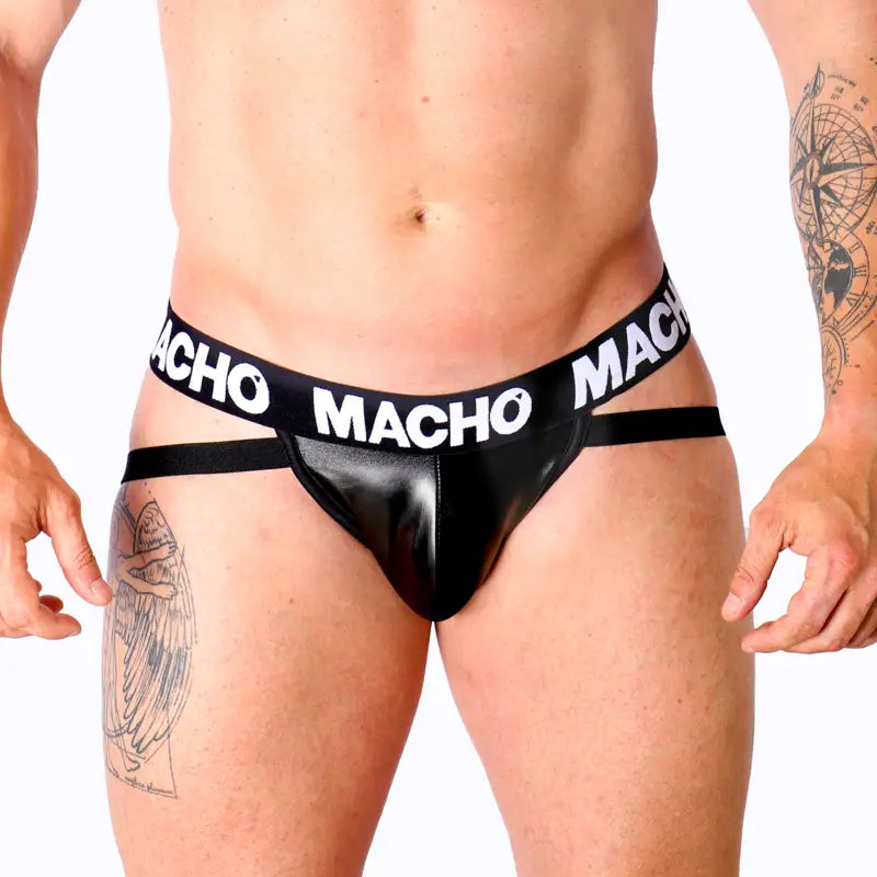 Macho - mx25nc jock cuero negro s - S
