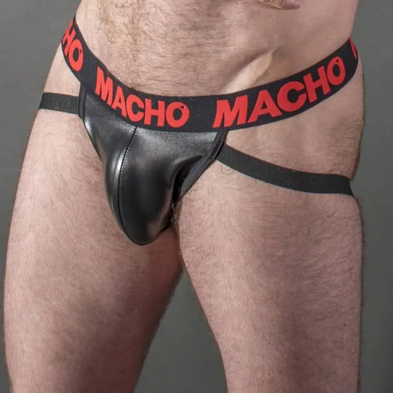 Macho - mx25rc jock cuero rojo s - S