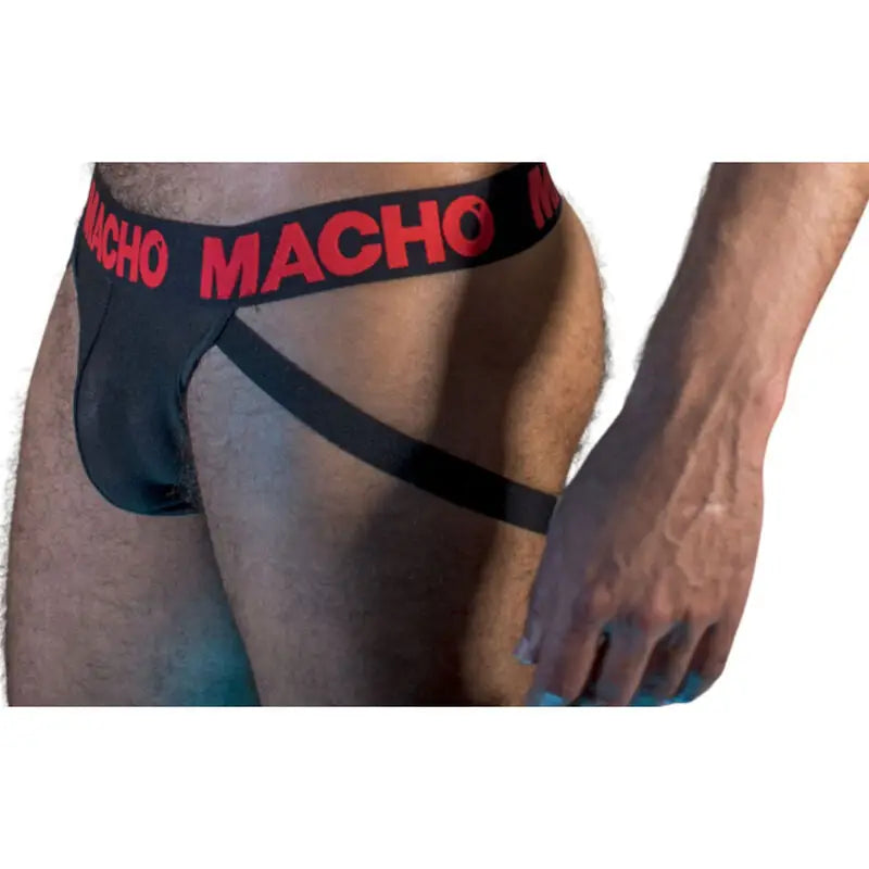 Macho - mx26x2 jock negro/rojo s - XL