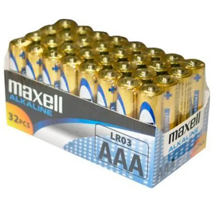 Maxell - pila alcalina aaa lr03 pack*32 pilas
