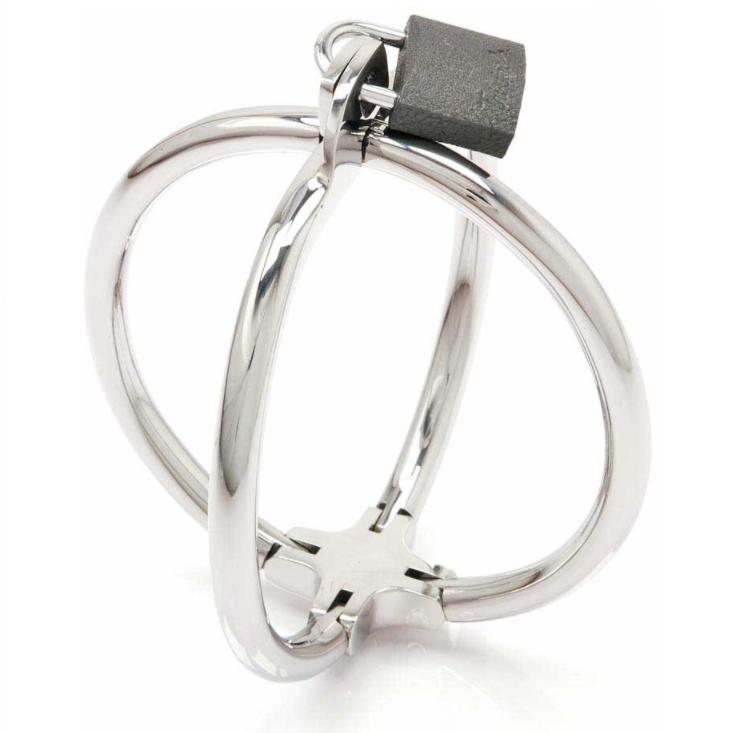 Metal hard - criss cross esposa restricciones de acero inox