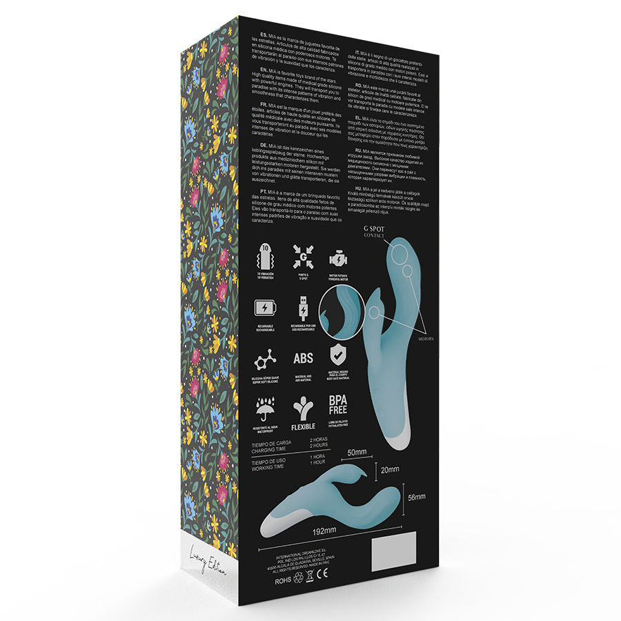 Mia - dresde vibrador azul turquesa