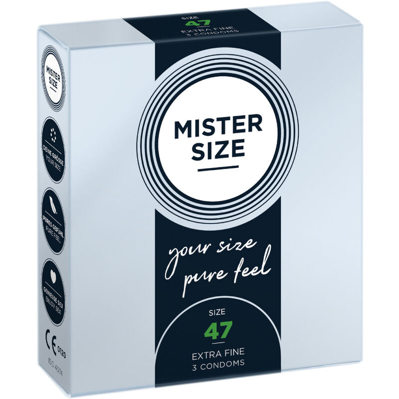 Mister size - preservativos talla xs 47 mm (3 unidades)