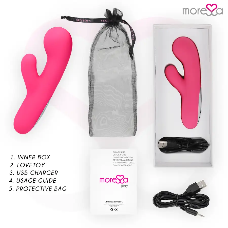 Moressa - jerry clip vibrador punto g y clitoris premium