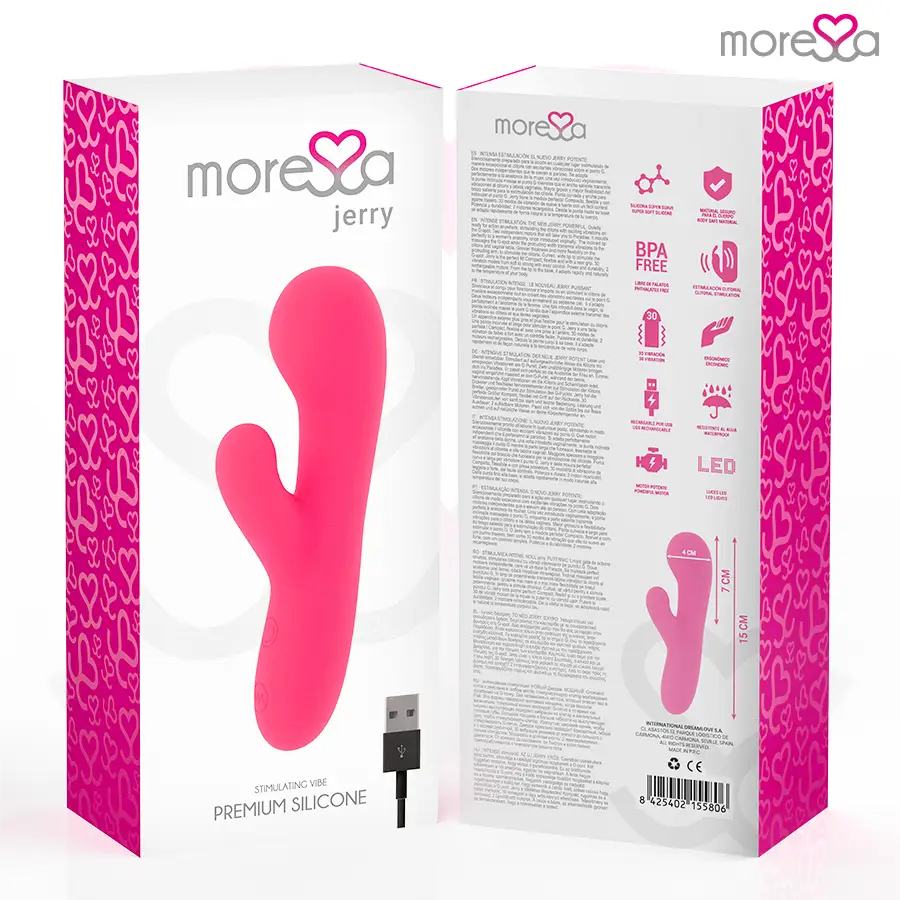 Moressa - jerry clip vibrador punto g y clitoris premium
