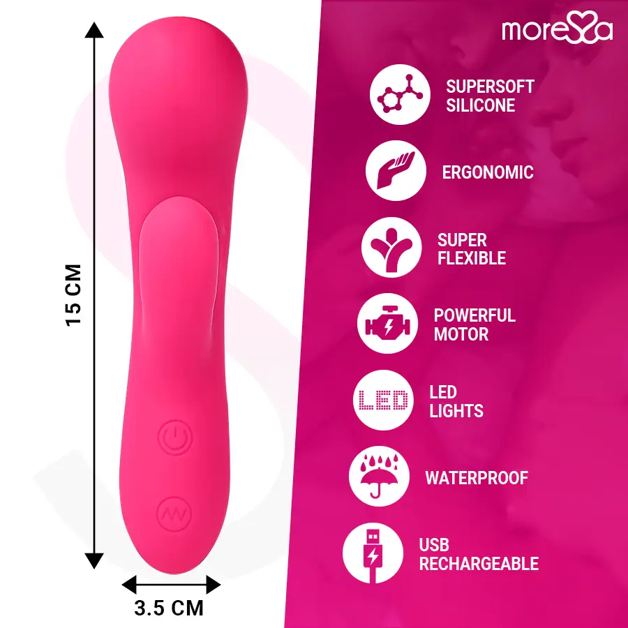 Moressa - jerry clip vibrador punto g y clitoris premium