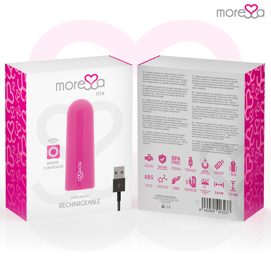 Moressa - nix potente vibrador multi juegos control remoto