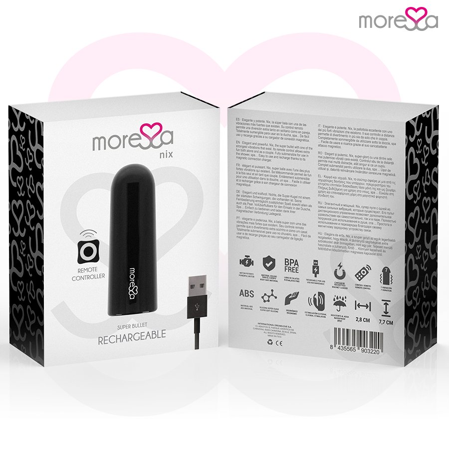 Moressa - nix potente vibrador multi juegos control remoto