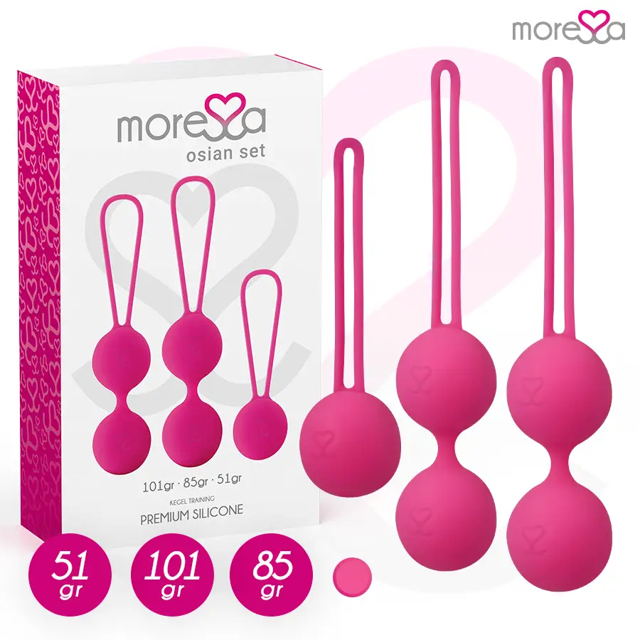 Moressa - osian set premium silicona rosa (osian one - 51 g