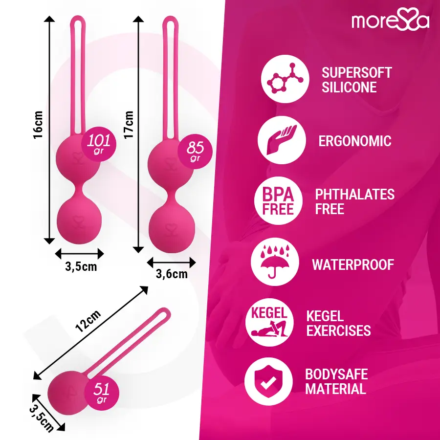 Moressa - osian set premium silicona rosa (osian one - 51 g