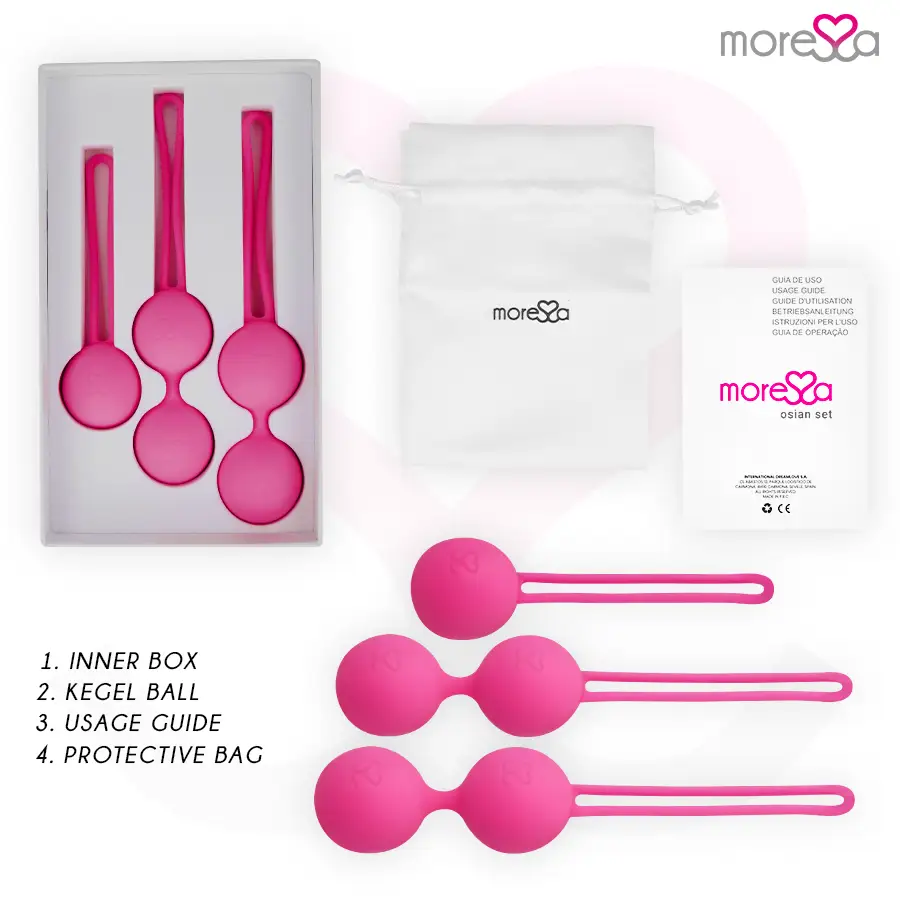 Moressa - osian set premium silicona rosa (osian one - 51 g